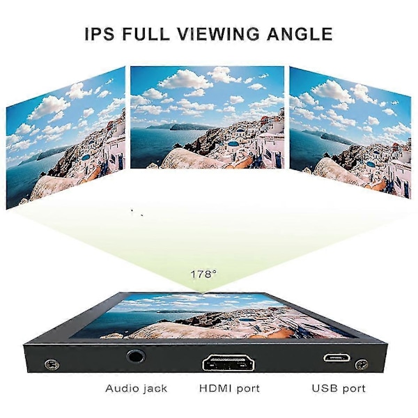 7 Tommer Skærm Mon 1024x600 Ips Lcd Citive Mon Display S Metal Bærbar Mon Med