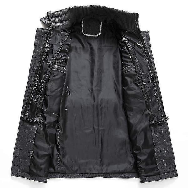 Herre Uldfrakke med Dobbelt Krave Camel 4XL