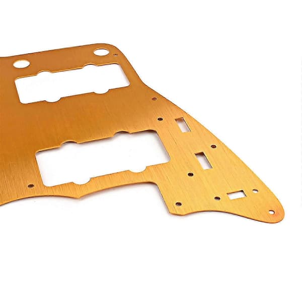 Gitarr Scratch Plate Jazzmaster Stil Aluminiumlegering Gyllene Gitarrplektrumskydd