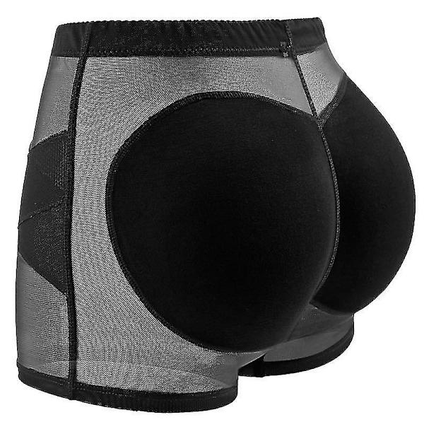 2 st Kvinnor Butt Lifter Shaper Booty Enhancer Shorts Girdle Höftförstärkare Kontroll Underkläder 2PCS black M