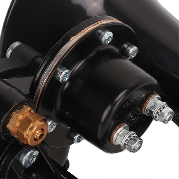 Buet Lufthorn 135dB DC 12V 24V Elektrisk Bøjet Cylinder Super Højt Lufttrompetsæt til Lastbil