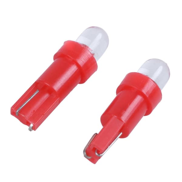 20 X Dc 12v Led Punainen Polttimo Kojelauta T5 Lamppu Autoihin
