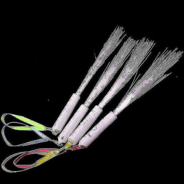 24 Stk. Fiberoptisk Tryllestav LED Hvide Lysstave