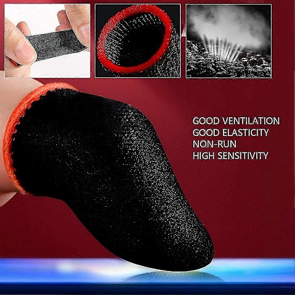 30 stk. Fingerbeskyttelse for Gaming Tommelbeskyttelse Mobil Gaming Svettetett Pustende Spillkontroller Fing