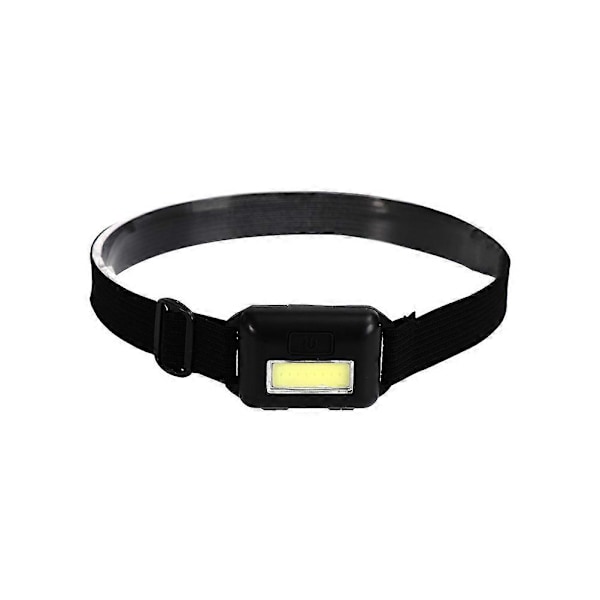 LED-pannlampa för utomhusbruk, vandring, nattcykling, fiske, svart