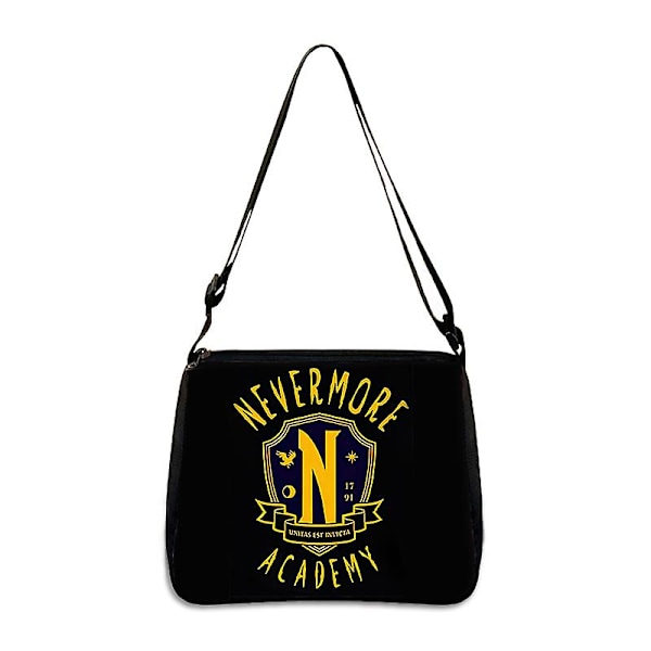 Wednesday Addams och Enid Handväska Gotiska Tjejer Nevermore Academy Dam Axelväska Flicka Shopping Resväska Present style 1 20CMX24CM