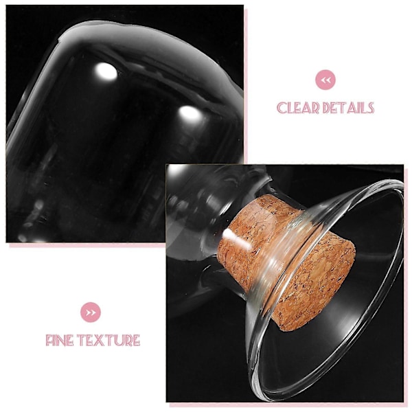 Glas Tändstickshållare Tändsticksbehållare Transparent Laboratorieprovflaska