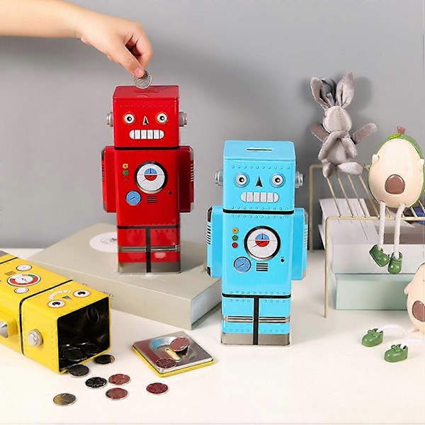 Robot Spargris Flickor Pengabox Myntbank Leksak Barn Heminredning Födelsedagspresent