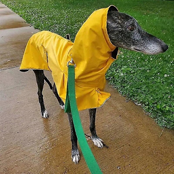 Varm Hundjacka Vattentät Whippet-Kappa Vinter Justerbar Greyhound Kläder Vinter Varm Fleece Kläder Italiensk Greyhound Kläder black S