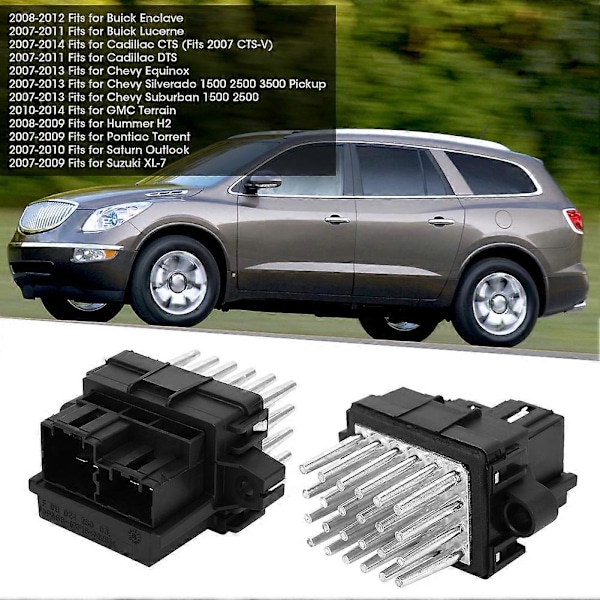 Lämmittimen puhaltimen moottorin vastusohjainmoduuli 15141283 sopii Chevy Silveradoon