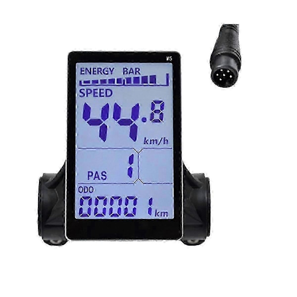 M5 Sähköpyörän LCD-näyttömittari 24V 36V 48V 60V Sähköskootterin LCD-paneelinäyttö Maastosähköpyörälle P2021122429