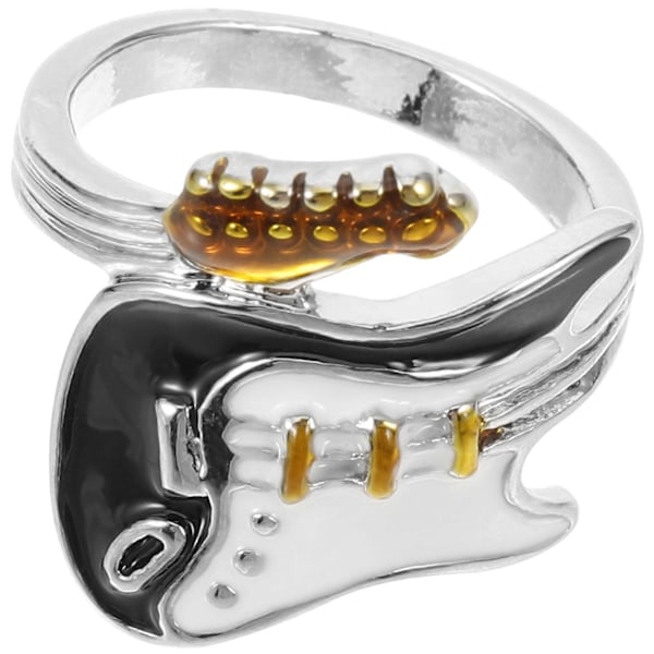 Gitarrring Öppen Ring Justerbar Ring Punk Fingerband Mode Fingersmycken