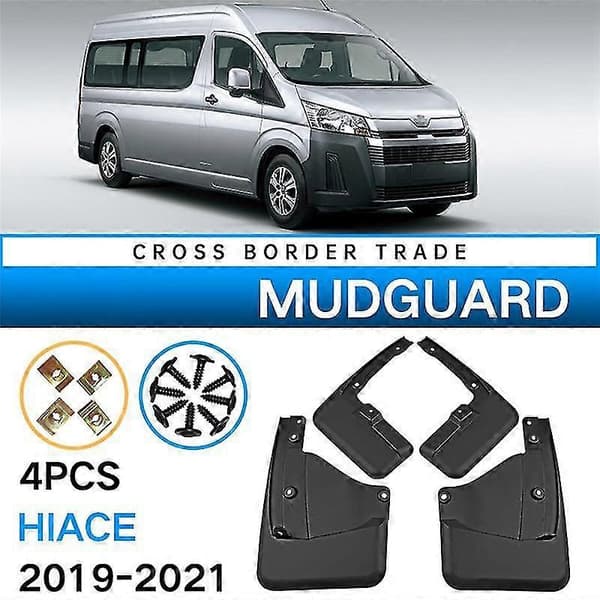Bil Mudflap til Hiace 2019-2021 Mud Flap Stænklapper Mud Tilbehør
