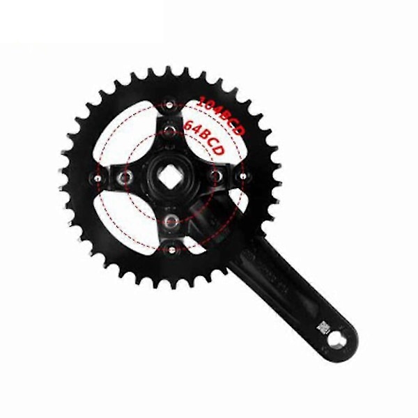 104bcd Cykel Fyrkantshål Cykel Vevparti Kedjehjul 170mm 175mm Vevlager 34T 175mm