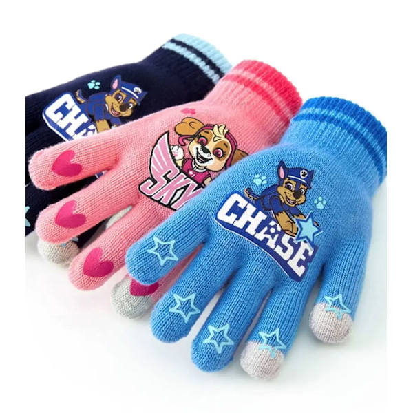 Paw Patrol Handskar Flickor Pojkar Höst- och Vinterhandskar Skye Everest Chase Halkfria Andningsbara Handskar Julklapp Navy blue