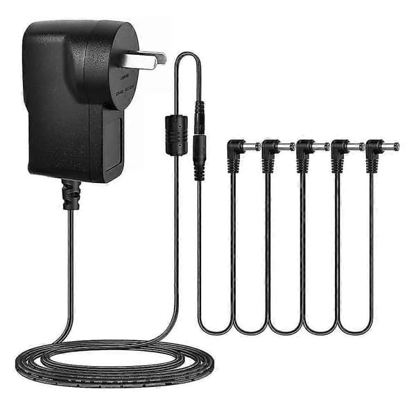 Gitarpedal Strømadapter Daisy Chain Kabel 1 Til 5 Veis Gitar Effektpedal Tilbehør 9v 850ma Adapter