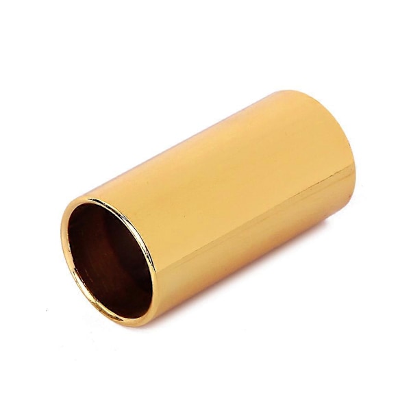 51mm R37 Metall Finger Slide Bar Elektrisk Gitarr Slides för Country Jazz Blues Akustisk Gitarrsträngar Instrumentdelar Tillbehör (Gyllene)