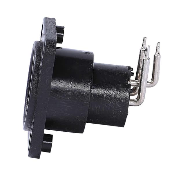 10 stk. Sort XLR 3-benet hun Jack Panel Mount Chassis Pcb Socket Connector