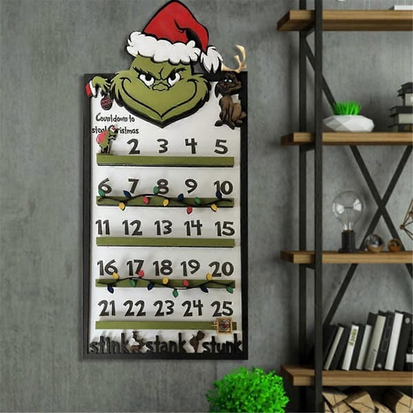 Julekalender Skrivebord Tredekorasjon