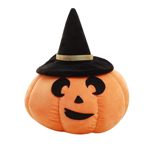 Naievear 22/45 cm Kawaii pumpa med hatt Plyschleksak Halloween stoppad docka present till barn 45cm Moon