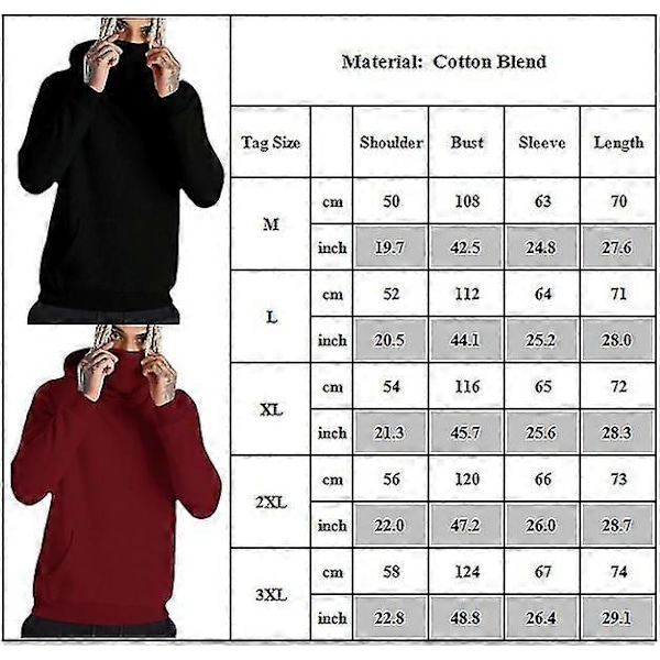 Herr Sport Hoodie Sweatshirt Snood Halsduk Pullover Biker Toppar