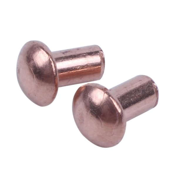 200 stk. 5/64 X 1/8 tommer Kobber Solid Nagler med Rundt Hode Festemidler