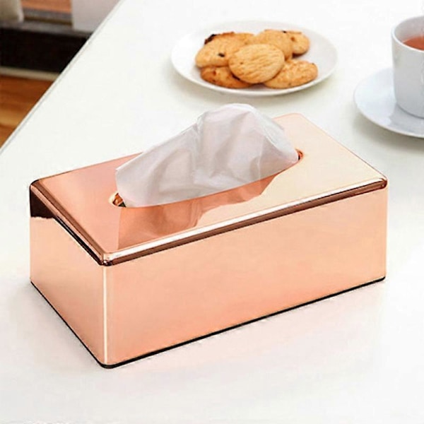 Elegant Kontor Hem Rektangel Pappersnäsduk Hållare Box Servettbehållare Fodral