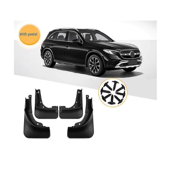 Bil Mudflaps For Glc Med Pedal 2023+ Mud Guard Flap Sprutlapper Mudguards Tilbehør