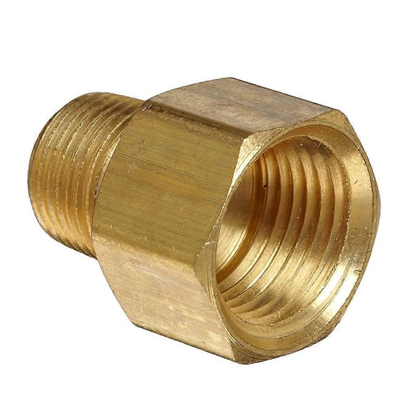 Metal Messing 3/8 tommer Han til 1/2 tomme Hun Rørfitting Adapter Skrueforbindelse