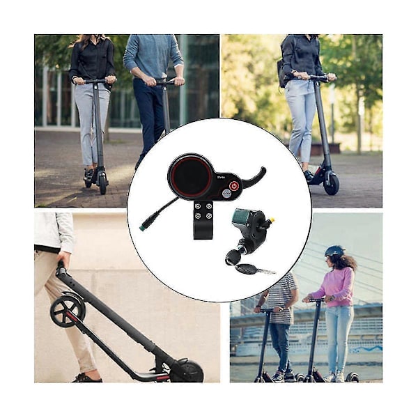 TF-100 Display Dashboard 5Pin+3PIN Tændingslås Nøgle Scooter Skateboard Speedometer til Elektrisk Sc