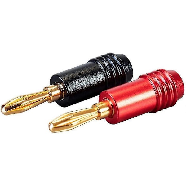 10 stk Høyttaler Bananplugg Kobling 4k Gullbelagt 4mm Banankontakt For Høyttaleradapter Audio V
