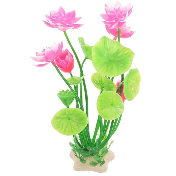 Akvarium Lotus Blomst Fisketank Akvarium Kunstig Lotus Akvarium Landskabs Ornament