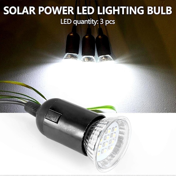 Utomhus Solenergi LED Belysning Glödlampa System Solpanel Hem System Kit