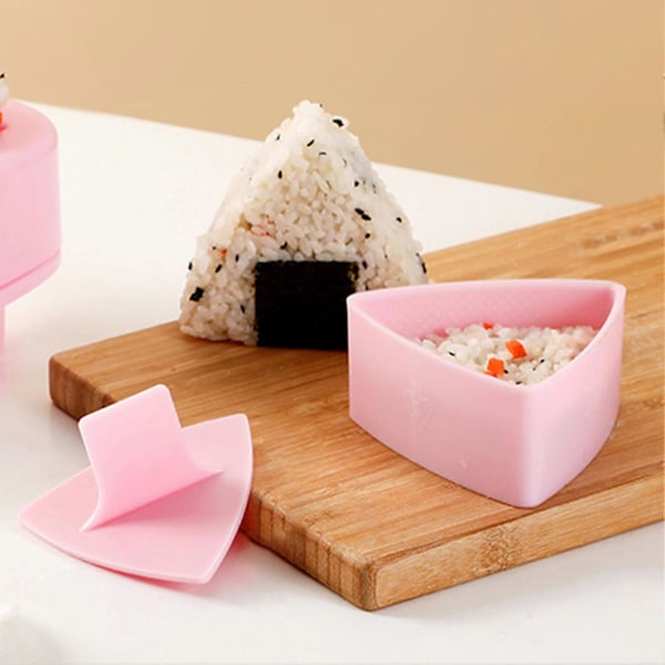 Sushi Form Triangulär Non-Stick PP Värmebeständig Risboll Press Maker för Hemmet