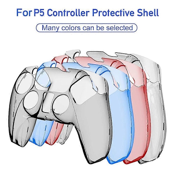 Spillkontrollerdeksel Sklisikkert Vanntett Vaskbart Ergonomisk Design Knapp Trigger Beskyttelseshylse Kompatibel PS5