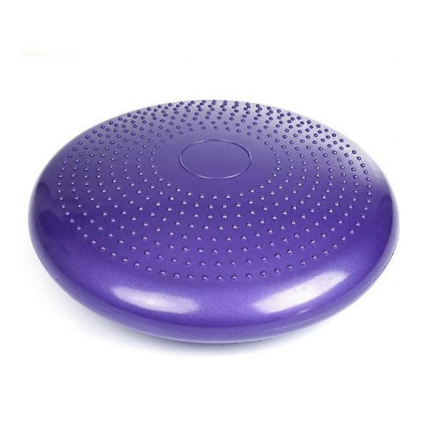 Oppustet Stabilitets Wobble Pude Ekstra Tyk Core Balance-Disc Wiggle Sæde til Forbedring af Core Styrke Lindring af Rygsmerter (Lilla)