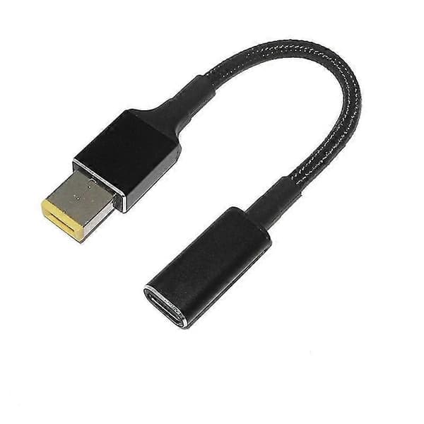100W USB Type C Hun Til Firkantet Stik Konverter Laptop DC Strømadapter Stik Til