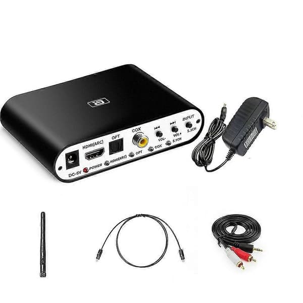 Da615h 5.1ch Ljuddekoder Bluetooth 5.0 Mottagare Dac Trådlös Ljudadapter Optisk Koaxial U Spela