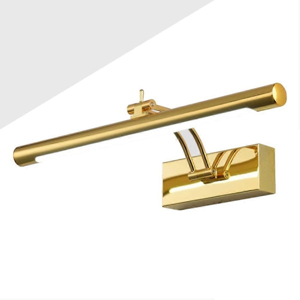 LED Speillys Sminke Vegglampe Stue Soverom Baderom Vegglampe (9W Gullfarget 40cm Lengde Lysfarge Hvit)