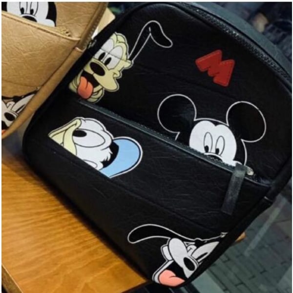 Disney Musse Pigg barns skolväska dagis tecknad ryggsäck Clear