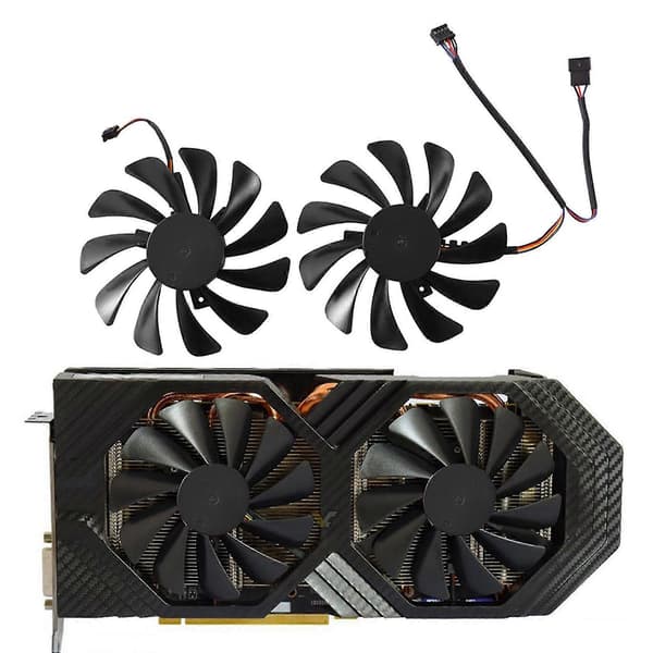 2st/set 95mm GPU-kylfläkt för Rx 590, Rx 580 GTS grafikkort