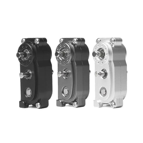 313mm Akselafstand Metal Chassis Ramme Transfer Case Passer Til 1/10 Rc Crawler Bil Dele, sort