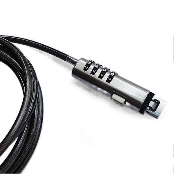 2st USB Laptop Kombinationslås USB 4-siffrigt Kombinationslås För PC La
