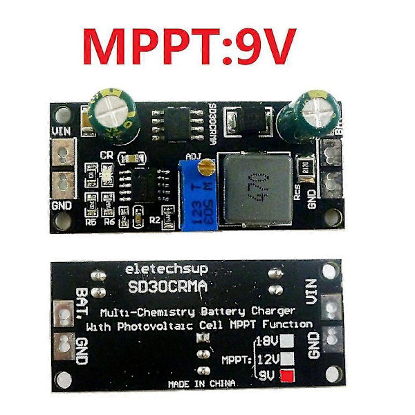 Mppt Solar Controller 1a 3.2v 3.7v 3.8v 7.4v 11.1v 14.8v Lithium Ion Lifepo4 Titanat Batterioplader