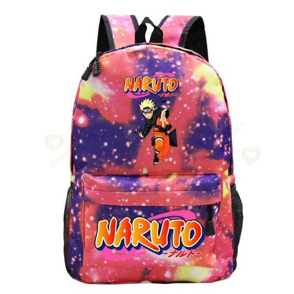 Anime Naruto Akatsuki Printed Galaxy Backpack Skolväska för barn style 3