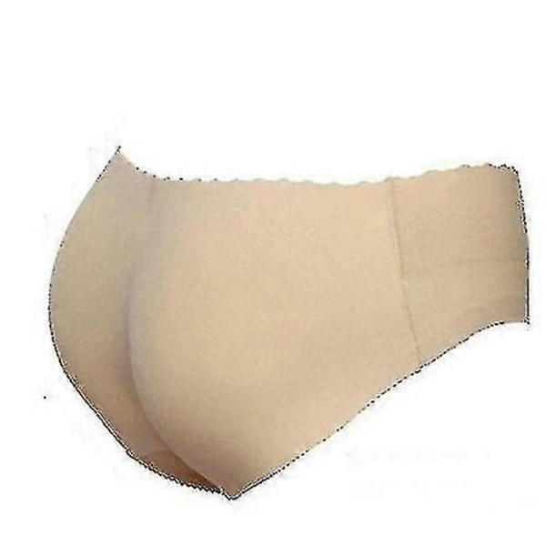 Kvinder Sømløs Bund Buttocks Push Up Shapewear Beige XL