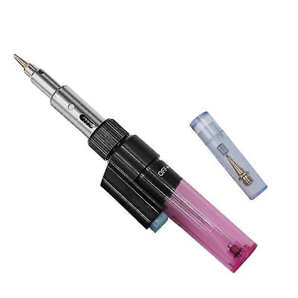 Bærbar Brænder Blæse Jern Pen 4 I 1 Bærbar Loddekolbe Sæt Svejsværktøj Lodde Pen Gas Blo