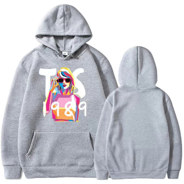 Taylor Swift the eras tour Taylor perifera hoodies vår och höst herr- och damtröjor light gray XL