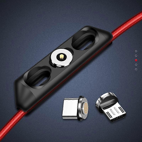 Anti-tapt Magnetisk Plugg Boks Fri Glidende Silikon Justerbar Magnet Kabel Plugg Etui for Oppbevaring