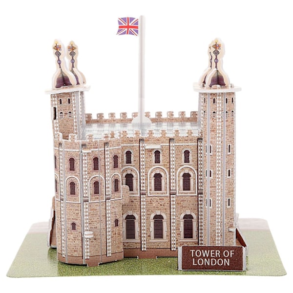 1 Sæt Berømt Bygningspuslespil Legetøj Interessant Arkitektonisk Puslespil Legetøj 3D London Tower Puslespil